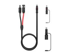 SolarEnz Conector Solar a Cable Adaptador CC de 8 mm, Compatible con Panel Solar 10W ~ 200W, Cable Resistente de 12 AWG, 1 m, 30 A, Portátil, de Viaje