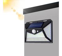 Solares Para Exteriores Con Sensor De Movimiento: De Seguridad LED Resistentes A La Intemperie Para Patio, Cerca, Puerta De Entrada, Patio Y Entrada, Solares De Pared Para Porche Y J