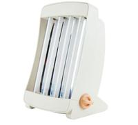 Solarium facial GB 904 Profesional UV Bronceador Blanco Crema 65 W de potencia, con 2 gafas de protección, diseño compacto para bronceado facial