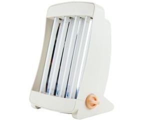 Solarium facial GB 904 Profesional UV Bronceador Blanco Crema 65 W de potencia, con 2 gafas de protección, diseño compacto para bronceado facial