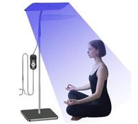 Solarium para el hogar, bronceador facial, lámpara de solarium de 660 + 850 nm con 240 LED, altura e inclinación ajustables, 3 modos, 5 niveles de brillo, temporizador, lámpara de bronceado portátil
