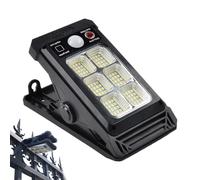 Solarleuchten mit Bewegungssensor - Wetterfeste Solar-Clip- 300LM | Dekorative Außenbeleuchtung für Garten Terrasse Balkon & Hof | Solar Wandleuchten mit 1200mAh Akku