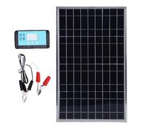 Solarmodul Regler - Solarmodul Mit, 100w Sarmodul Starter Kit | Wechselrichter System Batterie Für Kabine Boot Anhänger Wohnwagen Off Grid Anwendungen - ATV Marine Kabine Caravan Anhänger