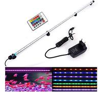 SolarNovo LED Luz de acuario Iluminación subacuática Cubierta ligera superior Lámpara impermeable para tanque de peces con control remoto Cambio (RGB, 1.8 * 112cm)