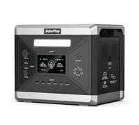 SolarPlay Estacion de energia portatil 2400W, 2160Wh Generador solar portatil Batería LiFePO4 Generador electrico,para Camping,Autocaravana,RV,Viajes,Emergencia por Fallo de (2400W+1)