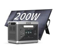 SolarPlay Estacion de energia portatil 2400W, 2160Wh Generador solar portatil Batería LiFePO4 Generador electrico,para Camping,Autocaravana,RV,Viajes,Emergencia por Fallo de (2400W+200W)
