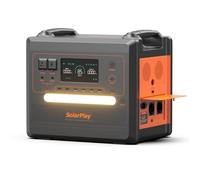 SolarPlay Estacion de Energia portatil 2400W Generador Electrico Solar 2304Wh, Portable Power Station LiFePO4 Generadores Solares para Camping Hogar Viajes Emergencias, 13 Conectores