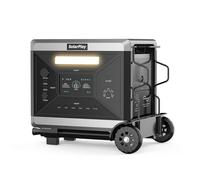 SOLARPLAY Estación de energía portátil estación generador solar, con 12 conexiones de salida, generador de energía solar para camping, con 5 años de garantía (Q2501+Transporte)