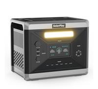 SolarPlay Generador Eléctrico Portátil De 2400 W, Batería De Emergencia LiFePO4 De 2160 Wh, Carga Rápida En 1,5 H Enchufe Ue De 220-230 V, 12 Puertos, Generador Solar Para Acampada/Hogar/Oficina