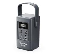 SolarPlay Q100 Estación de Energía Portátil de 100 W, Pequeño Generador con Tomas de Corriente/CC/luz LED/USB, Batería Externa de 92,5 Wh para Acampadas, Respaldo Doméstico y Cortes de Emergencia