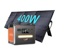 SolarPlay Q2402M Estacion de Energia Portatil,2304Wh LiFePO4,Salidas de AC de 2500W(Pico de 5000W) Generador Solar Portátil acampar al aire libre,para Viajes,Corte de Energía,400W.