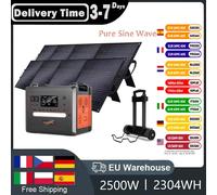 SOLARPLAY Q2402M generador para exteriores 2400W MPPT estación de energía portátil con 1/2X200W carro de paneles solares plegables para Camping RV Q2402M with 400W