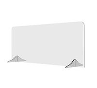 Solarplexius Separador antitos, protección contra estornudos, protección antivirus para escritorio y oficina, accesorio de mostrador, accesorio de mesa, antibacteriano, transparente, cristal acrílico