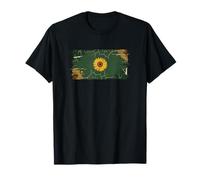 Solarpunk Bandera de Girasol Gráfico Eco Futurismo Camiseta