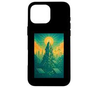 Solarpunk Eco Futuro Ciudad Arte Naturaleza Tecnología Sostenibilidad EV Carcasa para iPhone 16 Pro MAX