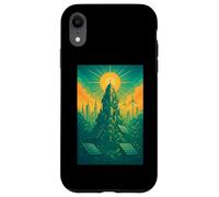 Solarpunk Eco Futuro Ciudad Arte Naturaleza Tecnología Sostenibilidad EV Carcasa para iPhone XR