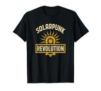 Solarpunk Revolution Eco Futurismo Gear Sun Camiseta