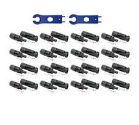 SOLARTRONICS 16 pares de conectores solares, macho/hembra, conectores de cable para panel solar, IP67, resistente al agua, conector PV compatible con MC4, conector para cable solar de 4 mm² - 6 mm²