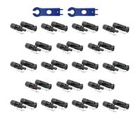 SOLARTRONICS 24 pares de conectores solares, macho/hembra, conectores de cable para panel solar IP67, resistente al agua, conector PV compatible con MC4, conector para cable solar de 4 mm² - 6 mm² con