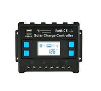 solartronics Regulador de carga 12 V/24 V, azul, 20 A, 30 A, 40 A, 50 A, 60 A, regulador de carga solar solar fotovoltaico (40 A)