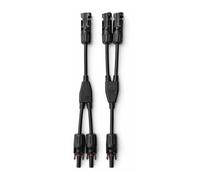 Solartronics Distribuidor de Cable Solar de 2 Compartimentos con Proteccion IP67 para Conexion en Paralelo 12V a 24V, 1000V MAX, Corriente Nominal Min 30A, Seccion 4-6mm²