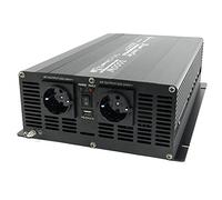 Solartronics NM3000 Transformador de Tensión 24V 230V Modificado Sinus 3000W-6000W Spitzenleistung - Inversor 24V sobre 230V Corriente con Schuko-& USB Conexión Solar Inverter Convertidor