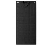 solartronics Panel solar monocristalino flexible de 150 W, todo negro, 1355 × 590 × 3 mm, 4,5 kg, 7,71 A