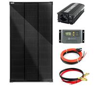 Solartronics Set Completo 1x120 Vatios Módulo Solar 1080x580, NM 600 Vatios Convertidor 10A Regulador de Carga Fotovoltaica Inselanlage
