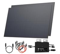 Solarway 800W Balkonkraftwerk - Enchufe completo de 800 W, inversor de 800 W, sistema solar, 440 W, módulos solares bifaciales y accesorios