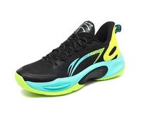 Solastride Men's Basketball Shoes Are Breathable Shock-Absorbing Anti Slip Wear-Resistant Anti Slip Training Sports Shoes(Black,40 EU)
