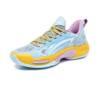 Solastride Men's Basketball Shoes Are Breathable Shock-Absorbing Anti Slip Wear-Resistant Anti Slip Training Sports Shoes(Blue,45 EU)