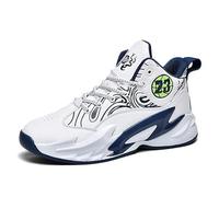Solastride Men's Basketball Shoes with Anti Slip Wear-Resistant Shock-Absorbing Cushioning Rebound Sports Training Boots(Blue,38 EU)