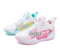 Solastride Unisex Basketball Shoes Anti Slip Wear-Resistant Cushioned Rebound Youth Leisure Sports Training Boots(Two Color,44 EU)