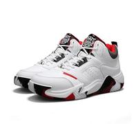 Solastride Zapatillas de Baloncesto for Hombre con Suela Gruesa, amortiguadoras, Antideslizantes, Resistentes al Desgaste, Ideales for Entrenamiento Deportivo al Aire Libre.(White,44 EU)