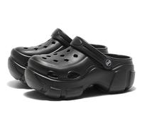 Solaud Zuecos de Plataforma para Mujer Bloqueo de Color Suave Cómodo Antideslizante Tacón Alto Exterior Playa Piscina Jardín Zuecos Sandalias