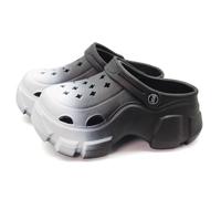 Solaud Zuecos de Plataforma para Mujer Bloqueo de Color Suave Cómodo Antideslizante Tacón Alto Exterior Playa Piscina Jardín Zuecos Sandalias