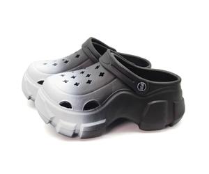 Solaud Zuecos de Plataforma para Mujer Bloqueo de Color Suave Cómodo Antideslizante Tacón Alto Exterior Playa Piscina Jardín Zuecos Sandalias