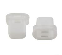 Solaughguy 2 cierres de clip de bloqueo de asiento trasero para vehículos, accesorios de retención interior de plástico blanco, soporte de anclaje de asiento de coche de larga duración, compatible con