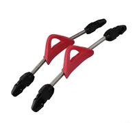 Solaughguy 2 correas de aleta de resorte de acero inoxidable para buceo, correas de talón de repuesto antideslizantes compatibles con aletas y mares, azul, negro, rojo, (L rojo)