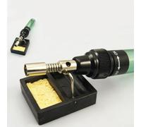 Solaughguy 2 soportes de metal para soldador con esponja de limpieza para reparación de estaciones de soldadura BGA, marco negro resistente para soldadores mini y estándar,