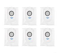 Solaughguy 6 bolsas de polvo para aspiradora robot compatibles con Ecovacs para Deebot X2 para Omni DDB030025, bolsas de polvo de repuesto de alta eficiencia para un fácil mantenimiento y aire limpio