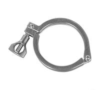 Solaughguy Abrazadera sanitaria de acero inoxidable para virola SS304, abrazadera de cable de manguera de trébol pulido, conector rápido higiénico para la industria alimentaria y farmacéutica, 1.5-4