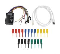 Solaughguy Analizador lógico USB 16 canales 100M frecuencia de muestreo con análisis de protocolo para SPI UART CAN JTAG 1 cable tamaño compacto 100 x 63 x 32 mm para macOS