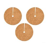 Solaughguy Anillos de mantillo de coco natural para protección de plantas, control y retención de agua, tapetes de fibra gruesa para macetas de jardín y árboles, varios tamaños disponibles, paquete de