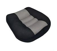 Solaughguy Asiento elevador de coche para adultos, almohadilla de asiento de coche para mejorar la posición de conducción, negro + gris, 12 x 40 x 40 cm, compatible con la mayoría de vehículos