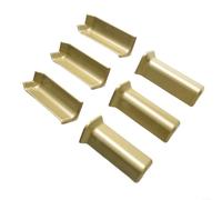 Solaughguy Bloques de esquina de zócalo para base de pared de 10 cm de altura, kit de molduras de conector de esquinas interiores y exteriores, acabado de moldura de plástico ABS para el hogar (L para