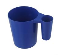 Solaughguy Blue Pool - Cuchara de escombros con asa, herramienta de limpieza de polipropileno de gran capacidad para piscinas, repuesto eficiente de red de skimmer para hojas y suciedad