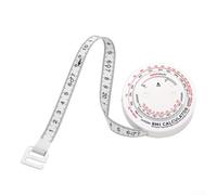 Solaughguy Cinta métrica retráctil de índice de masa corporal de 150 cm para monitoreo de salud personal, medición de cintura, pecho, cadera, muslo, pantorrilla, herramienta de seguimiento de dieta de