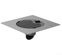 Solaughguy Colador de desagüe de piso de baño para ducha y fregadero de cocina, recogedor de pelo de acero inoxidable 304 con válvula de cierre automático, diseño de ajuste a presión, recto de 90°