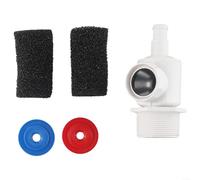 Solaughguy Conector de pared Polaris para limpiador de piscina Zodiac 180 280 380 480, sustituye a la parte 9-100-9001, adaptador de manguera de plástico blanco con limitadores de flujo